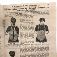 Late 19th C. G.W. Flavell & Bro. Philadelphia Catalogue of Braces, Pessaries, Elastic Stockings and Much More