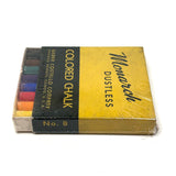 Found Rainbow (Preserved in Shrinkwrap),  Unused C. 1940-50s Monarch Dustless Colored Chalk