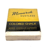 Found Rainbow (Preserved in Shrinkwrap),  Unused C. 1940-50s Monarch Dustless Colored Chalk