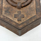 SOLD Excellent Five Pound Civil War Era (Date Stamped) Iron Horse Tether with Cross