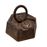 SOLD Excellent Five Pound Civil War Era (Date Stamped) Iron Horse Tether with Cross