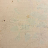 Roses and Buds on Thorny Stems, Lush 1840s Watercolor Theorem