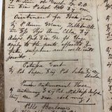 ON HOLD 1810-1849 British Chemist/Medic's Notebook Full of Far Ranging Recipes
