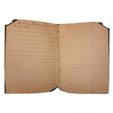 Doris's Very Endearing 1926 Memo Book with Hand-drawn Lines and Collected Addresses