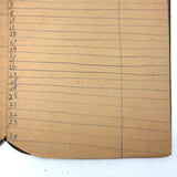 Doris's Very Endearing 1926 Memo Book with Hand-drawn Lines and Collected Addresses