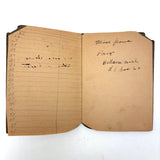 Doris's Very Endearing 1926 Memo Book with Hand-drawn Lines and Collected Addresses
