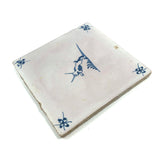 Devil Dog! 19th C. Hand-painted Delft Tile