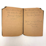 Doris's Very Endearing 1926 Memo Book with Hand-drawn Lines and Collected Addresses