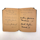 Doris's Very Endearing 1926 Memo Book with Hand-drawn Lines and Collected Addresses