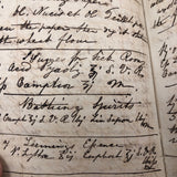 ON HOLD 1810-1849 British Chemist/Medic's Notebook Full of Far Ranging Recipes