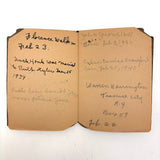 Doris's Very Endearing 1926 Memo Book with Hand-drawn Lines and Collected Addresses