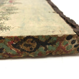 1942 Folk Landscape with House on Wood with Bark (some bark loss)