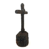 Dramatic Old Folk Art Very Heavy Soldered Iron Cross