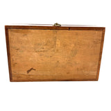 C. 1870 Joshua Rogers English Watercolors Box with Paints, Pots, Brass Stencils, More