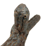 Dramatic Old Folk Art Very Heavy Soldered Iron Cross