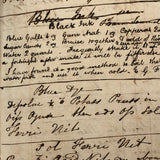 ON HOLD 1810-1849 British Chemist/Medic's Notebook Full of Far Ranging Recipes