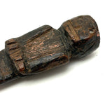 Very Old, Very Primitive Hand-card Figure with Marvelous Face