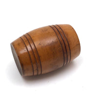 Lovely 19th C. Treen Barrel Shaped Box
