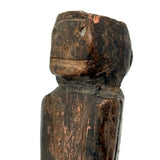 Very Old, Very Primitive Hand-card Figure with Marvelous Face