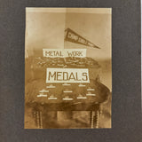 Camp Eagle Point (Rumney NH) Metal Work Medals, Punny and Charming Old Mounted Photo