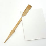 Antique Carved Bone Arrow Page Turner / Book Mark