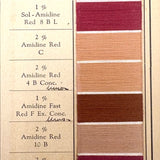 John Campbell Co. Camel Dyes for Cotton, Antique 86 Color Samples on Thread