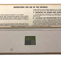 Ultra Scarce 1940s Glenn Colorule for Testing Color Vision