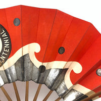 Striking 1960 Japan-US Centennial Japan Tourist Assoc. Double-sided Fan