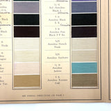 John Campbell Co. Camel Dyes for Cotton, Antique 86 Color Samples on Thread