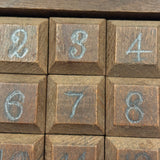 Antique Wooden Game of Fifteen in Jointed Tray