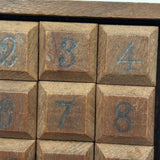 Antique Wooden Game of Fifteen in Jointed Tray