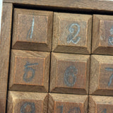 Antique Wooden Game of Fifteen in Jointed Tray