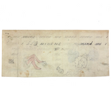 Berries, Cherries, Legs, Cat, Very Sweet Double-sided 19th C. Graphite and Watercolor Drawing