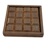 Antique Wooden Game of Fifteen in Jointed Tray