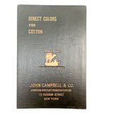 John Campbell Co. Camel Dyes for Cotton, Antique 86 Color Samples on Thread