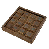 Antique Wooden Game of Fifteen in Jointed Tray