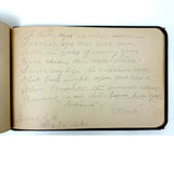 Genia Brown's Autograph Album with Drawing and Writings by Robert Sayers Sheffey, Legendary Roving Evangelist, 1894,  New River, VA