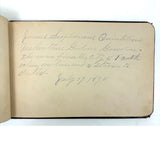 Genia Brown's Autograph Album with Drawing and Writings by Robert Sayers Sheffey, Legendary Roving Evangelist, 1894,  New River, VA