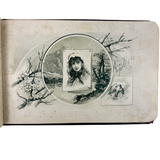 Genia Brown's Autograph Album with Drawing and Writings by Robert Sayers Sheffey, Legendary Roving Evangelist, 1894,  New River, VA