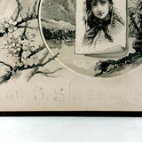 Genia Brown's Autograph Album with Drawing and Writings by Robert Sayers Sheffey, Legendary Roving Evangelist, 1894,  New River, VA
