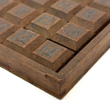 Antique Wooden Game of Fifteen in Jointed Tray