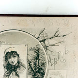 Genia Brown's Autograph Album with Drawing and Writings by Robert Sayers Sheffey, Legendary Roving Evangelist, 1894,  New River, VA