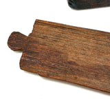 Very Sweet Antique Carved Out Box in Red Paint with Slide Lid