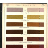National Aniline & Chemical Co. Nacco Dyes Color Samples on Thread, 90 Colors