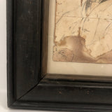 Portrait of Smoking Man, Fine 19th C. John Henry Sylvester British Watercolor Drawing