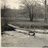 Precarious Bridge, Stick in Hand, Poetic and Existential Feeling Velox Snapshot, Sardinia, 1928