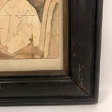 Portrait of Smoking Man, Fine 19th C. John Henry Sylvester British Watercolor Drawing