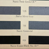 National Aniline & Chemical Co. Nacco Dyes Color Samples on Thread, 90 Colors
