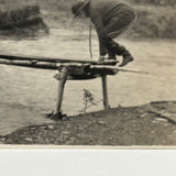 Precarious Bridge, Stick in Hand, Poetic and Existential Feeling Velox Snapshot, Sardinia, 1928