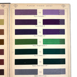 National Aniline & Chemical Co. Nacco Dyes Color Samples on Thread, 90 Colors